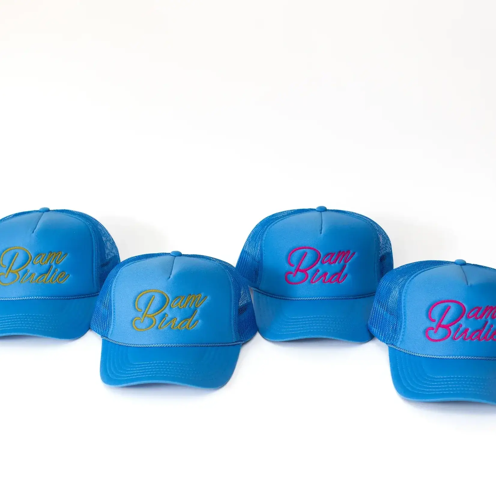 Bam Bird Boutique Chartreuse Bam Bird & Bam Birdie Trucker Hat