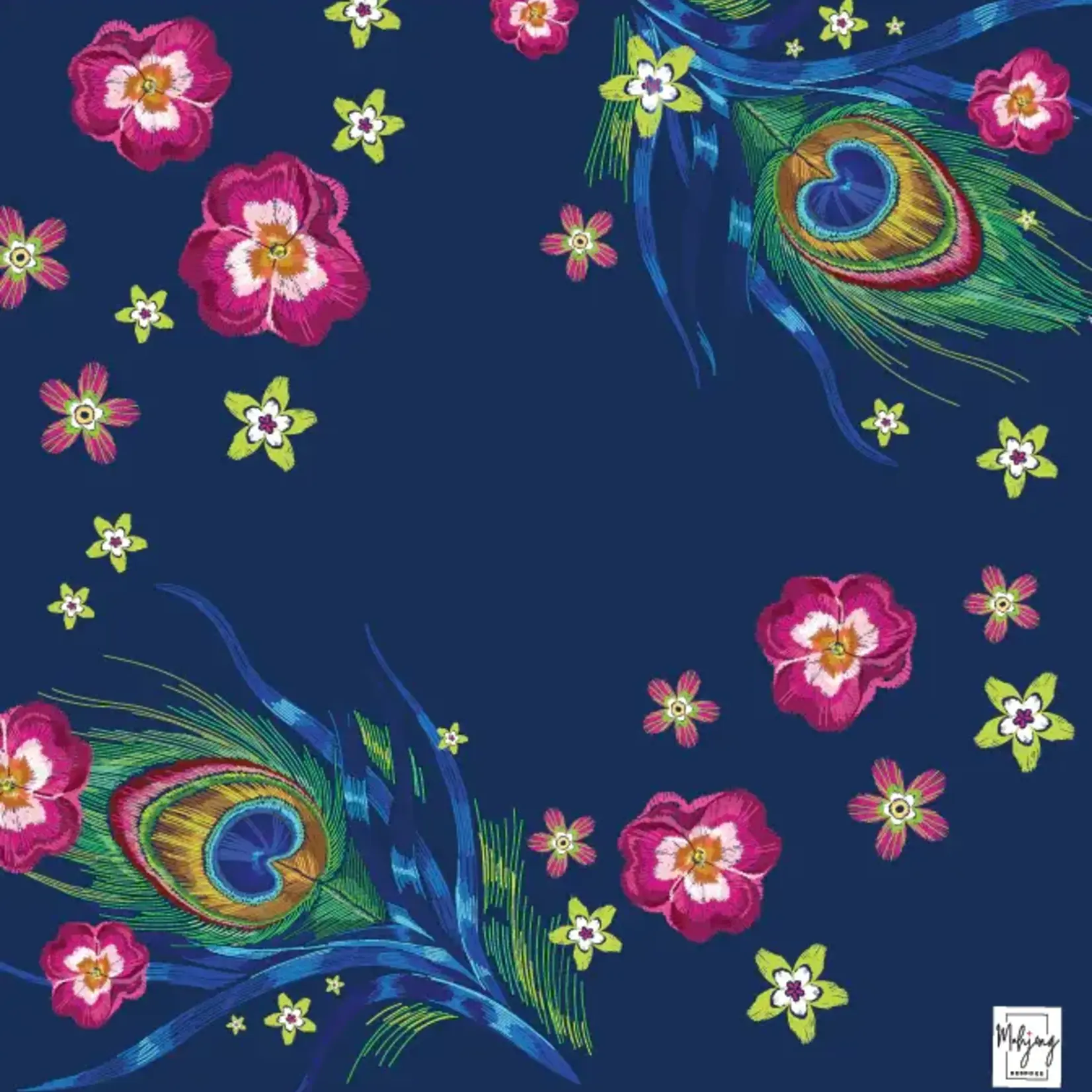 Bespoke Mahjong Darjeeling Peacock Double Sided Game Mat
