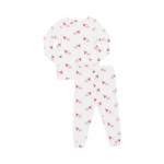 Pink Chicken kids bamboo pj set - small santas