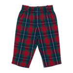 Pink Chicken baby boys jackson pant - red tartan