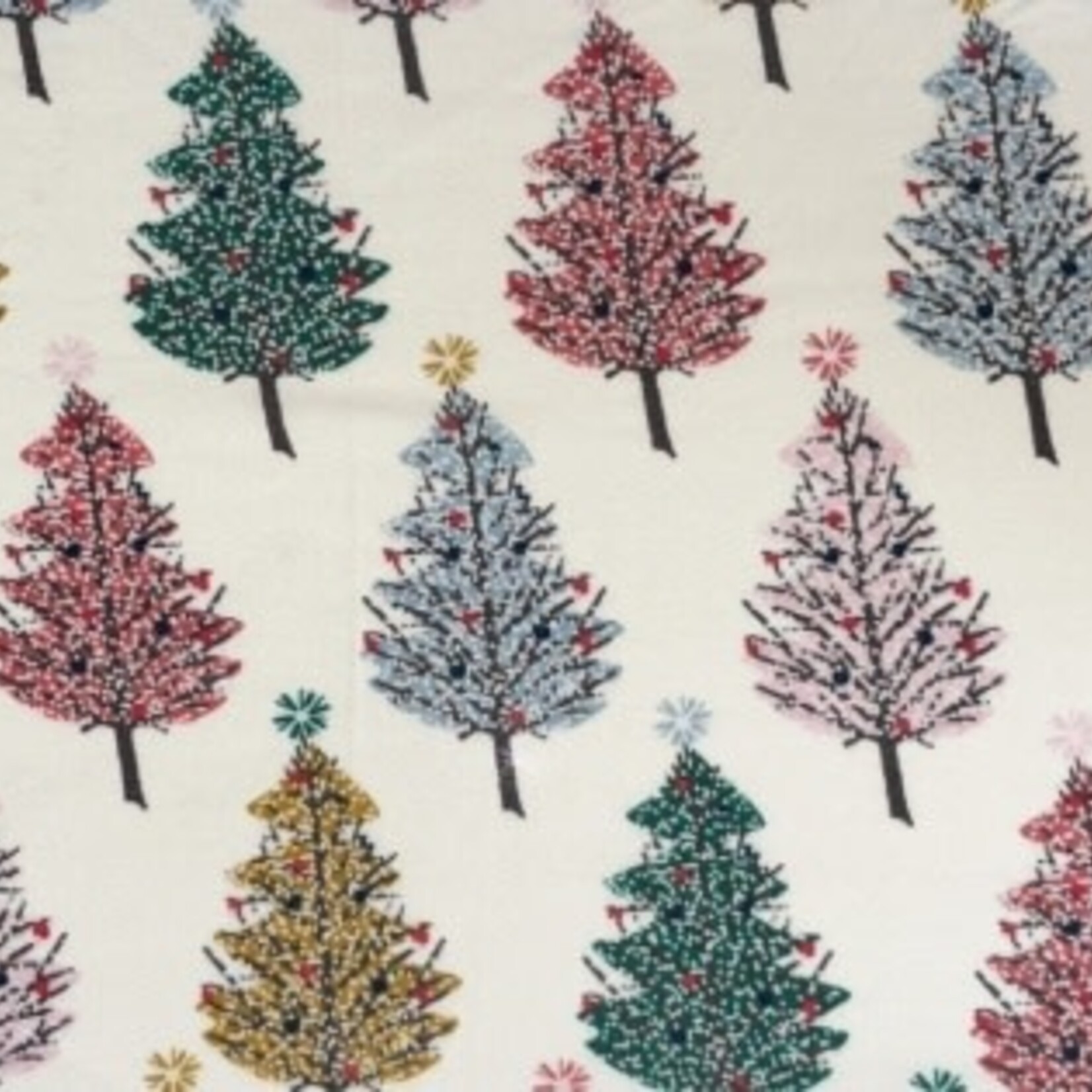 Pink Chicken kids bamboo pj set - multi christmas trees