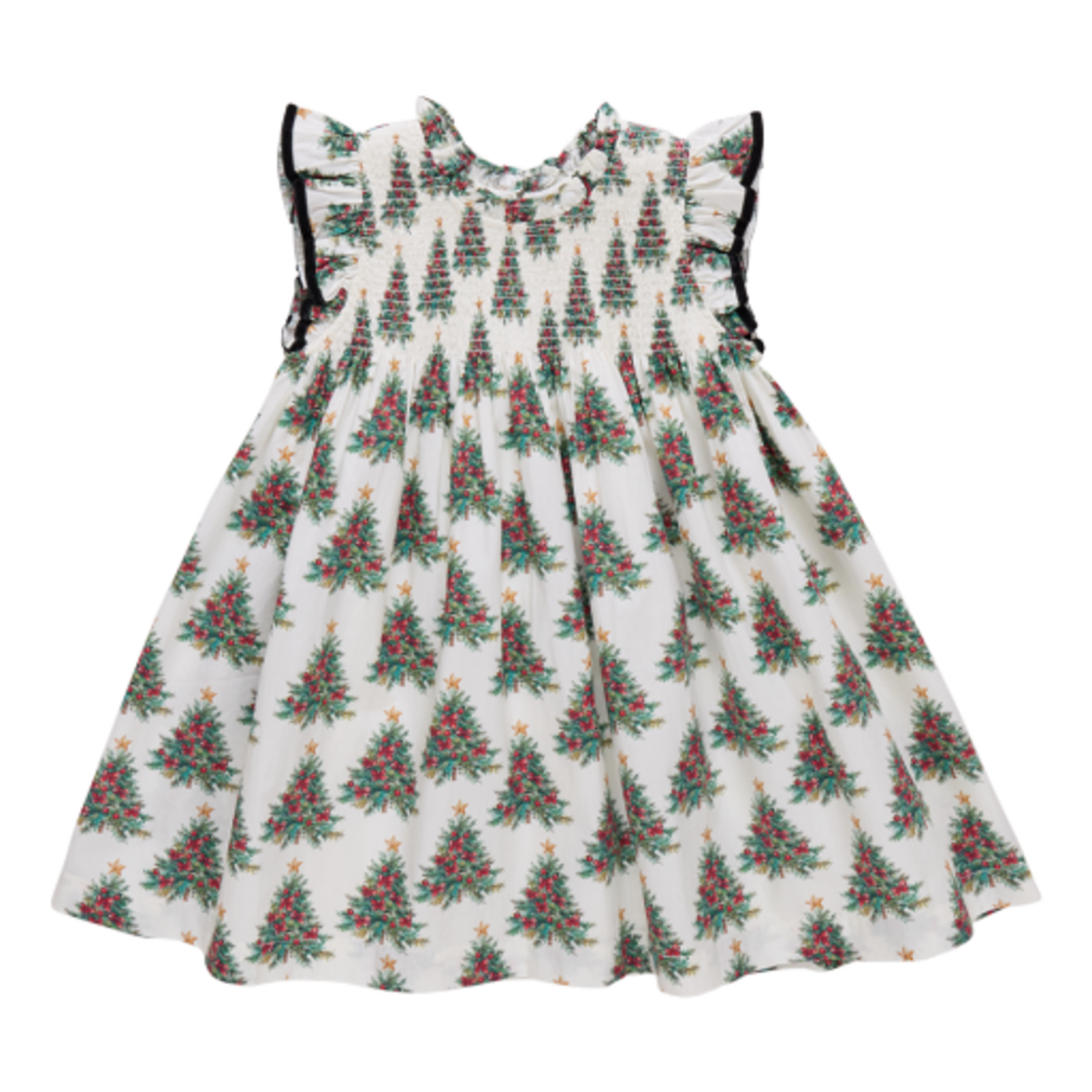 Pink Chicken girls stevie dress - vintage trees
