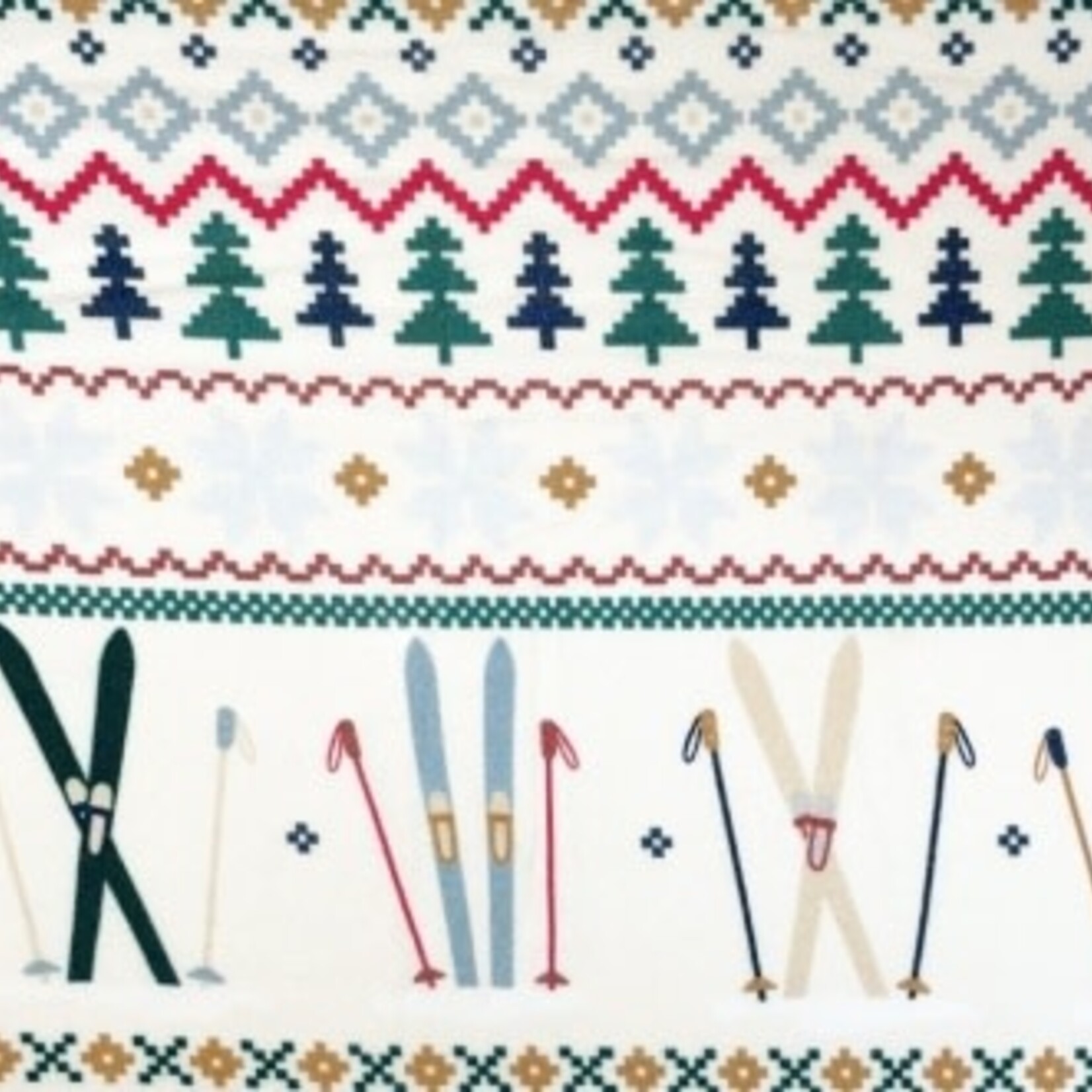 Pink Chicken womens bamboo pj set - ski fair isle