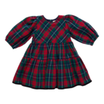 Pink Chicken girls maribelle dress - red tartan