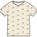 Pink Chicken adventure shirt - mini santa