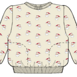 Pink Chicken play sweatshirt - mini santa