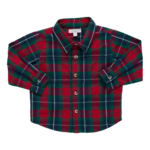 Pink Chicken boys jack shirt - red tartan