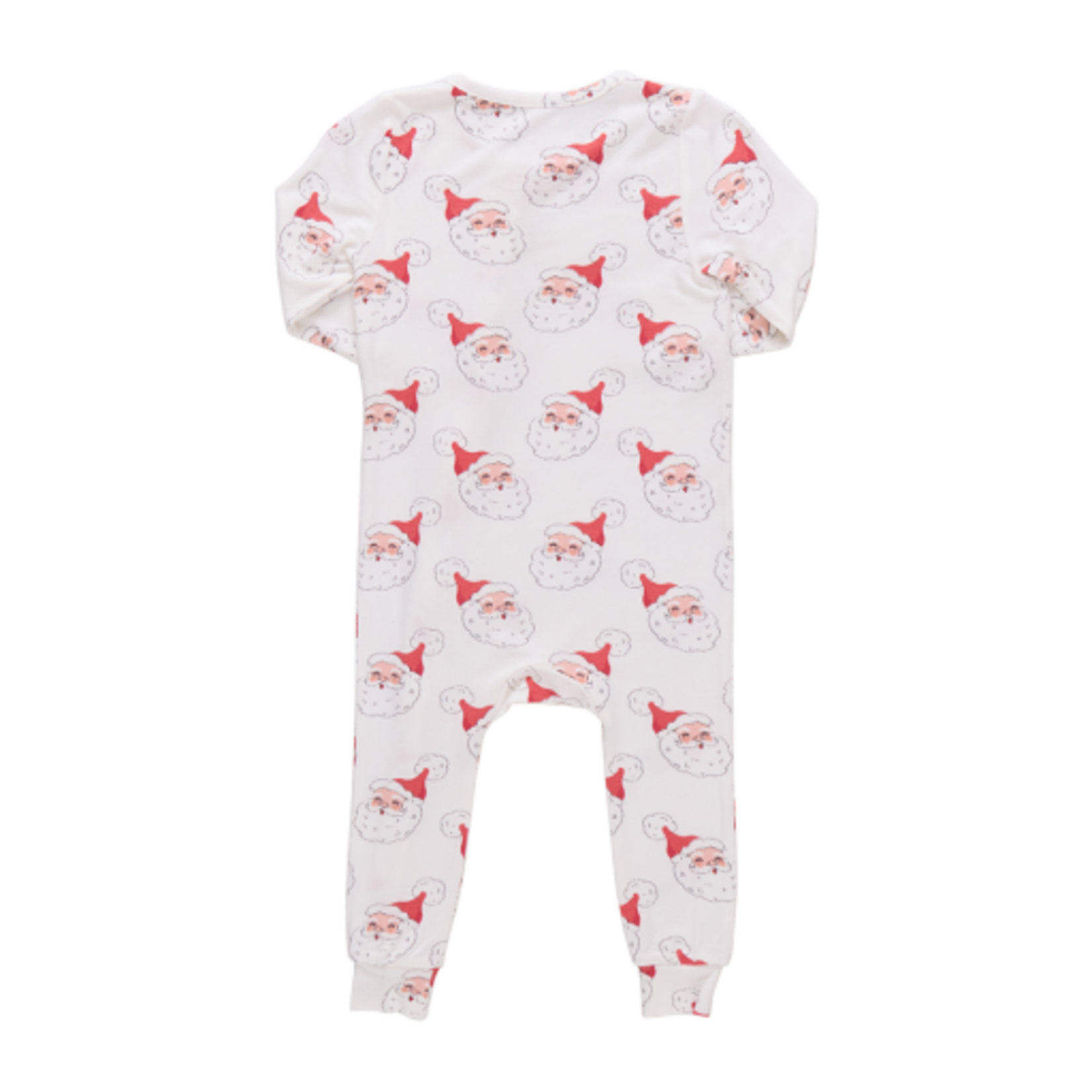 Pink Chicken baby bamboo romper - small santas