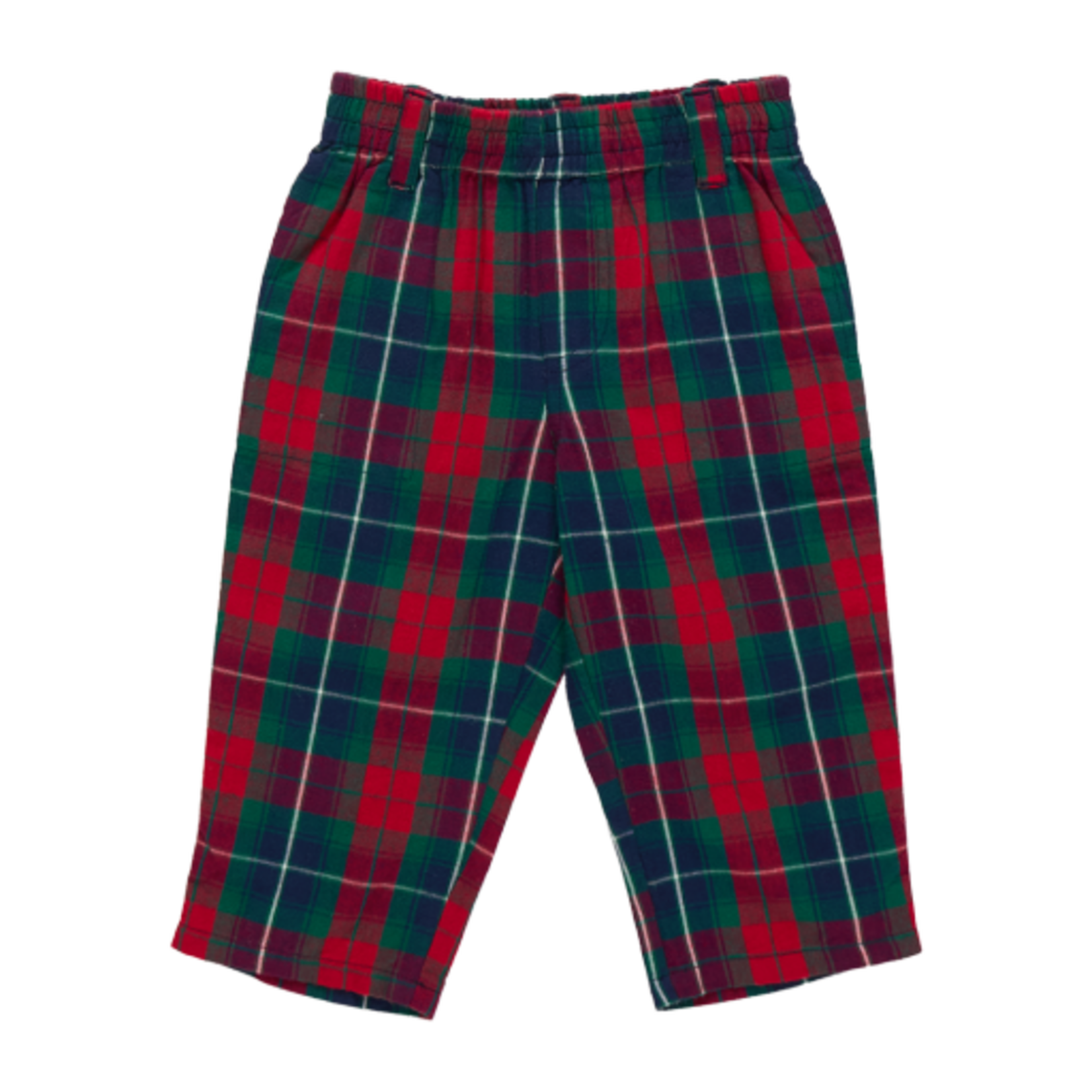 Pink Chicken baby boys jackson pant - red tartan