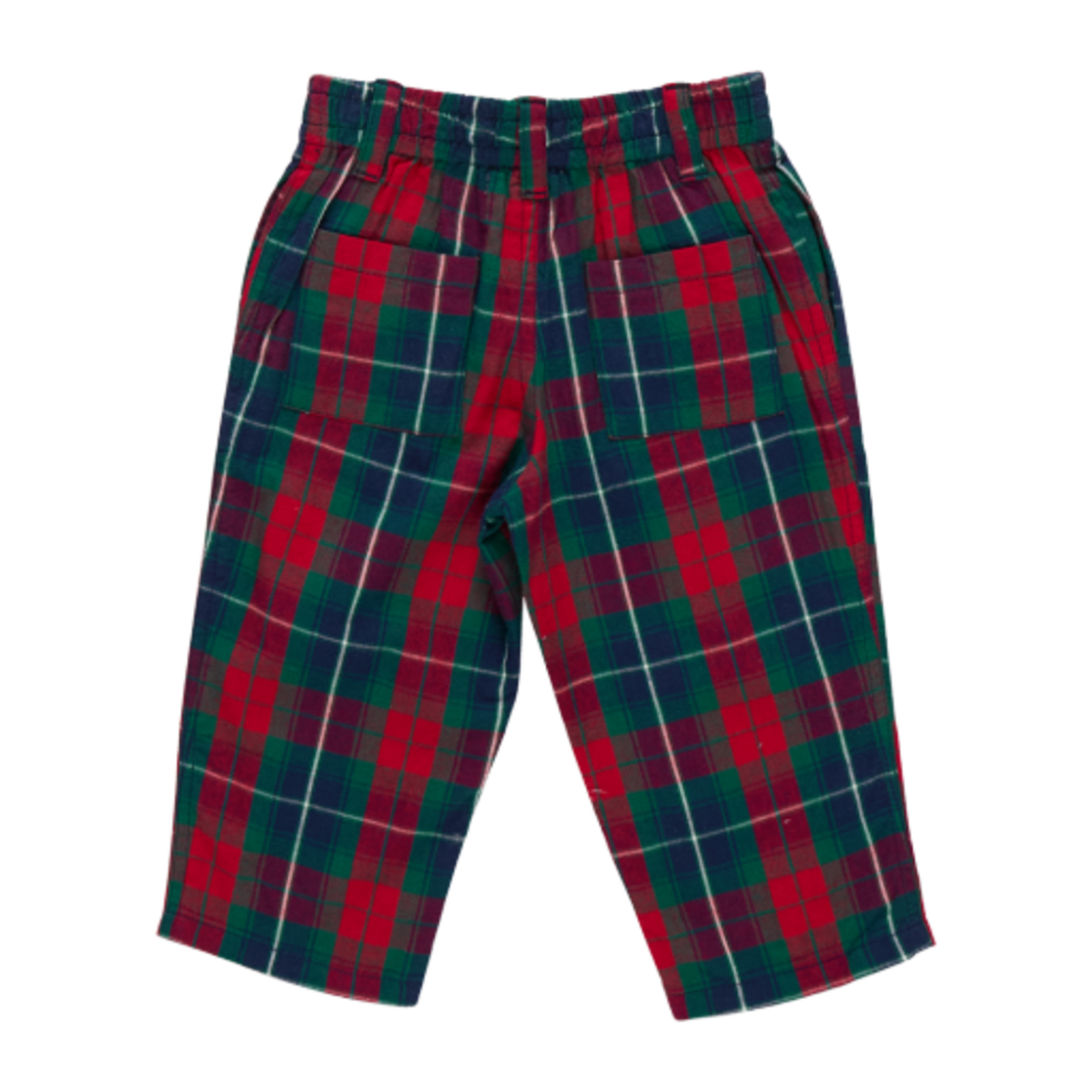 Pink Chicken baby boys jackson pant - red tartan