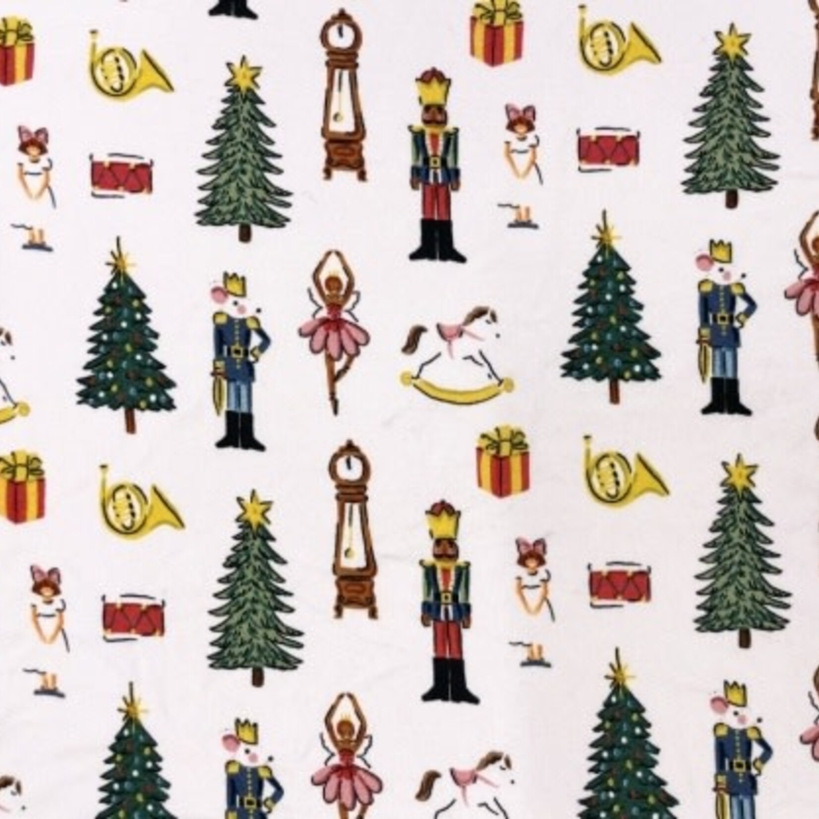 Pink Chicken baby bamboo romper - lavender nutcracker