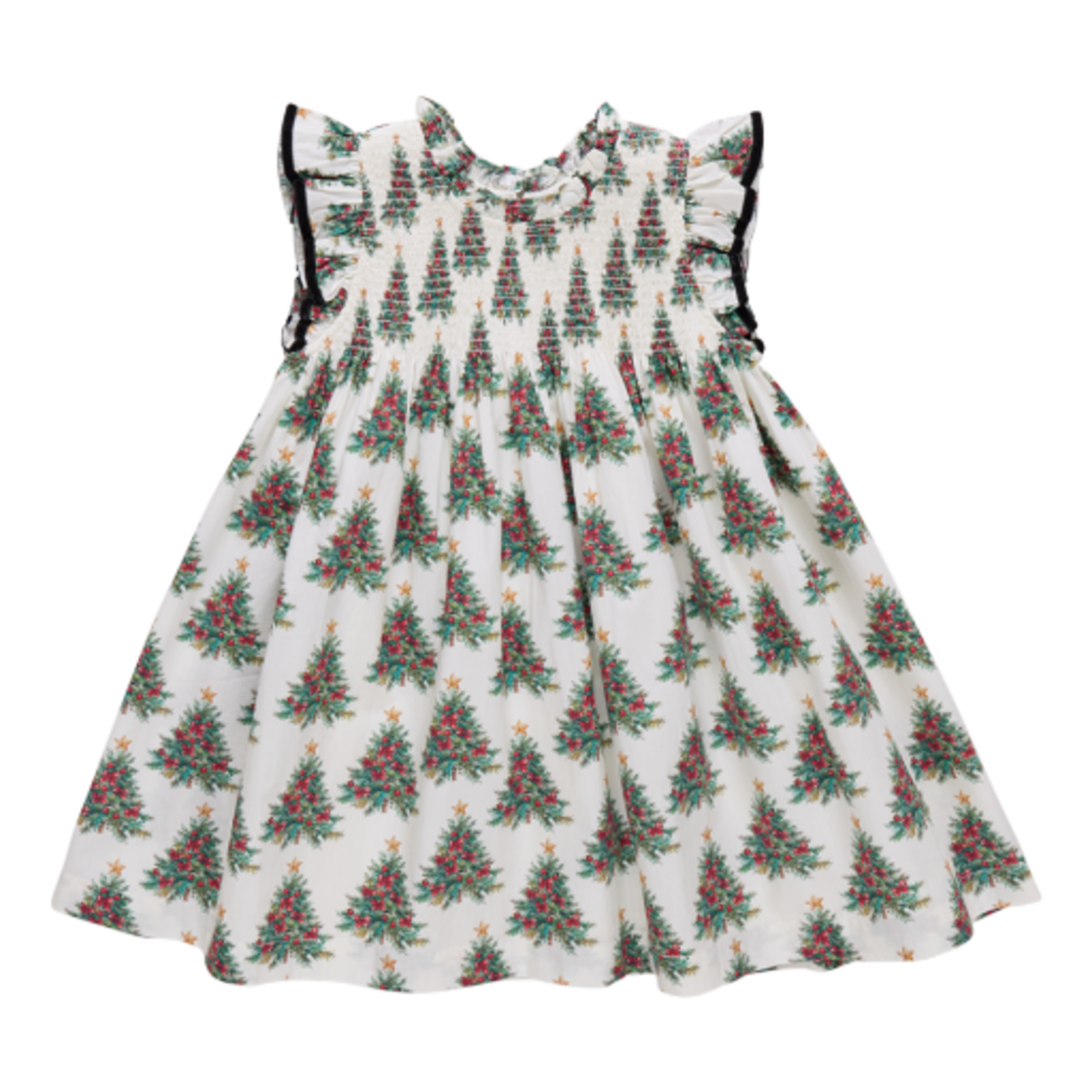 Pink Chicken girls stevie dress - vintage trees