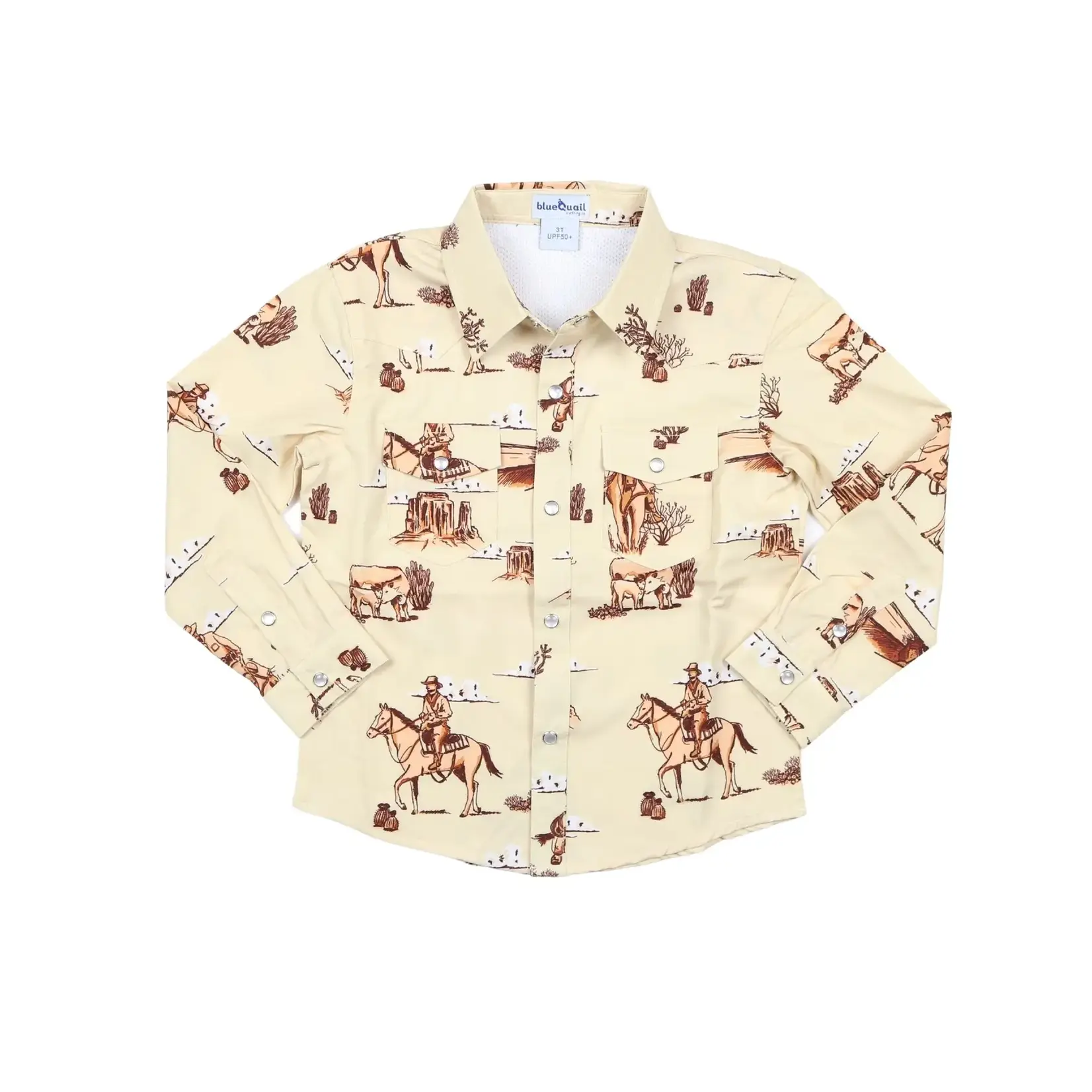 Blue Quail Cattle Drive Pearl Snap Long Sleeve Shirt