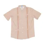 Blue Quail Gameday Guayabera - Burnt Orange Short Sleeve Shirt