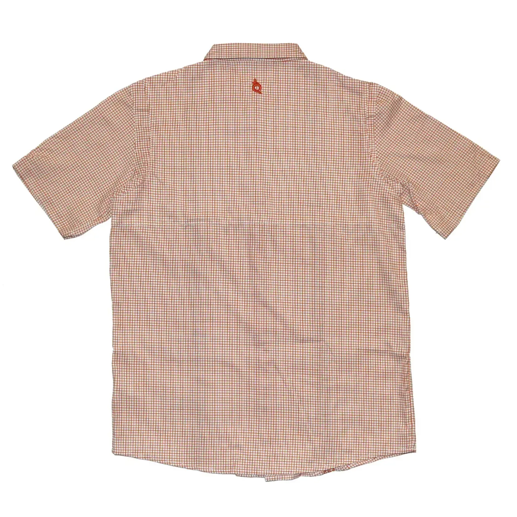 Blue Quail Gameday Guayabera - Burnt Orange Short Sleeve Shirt