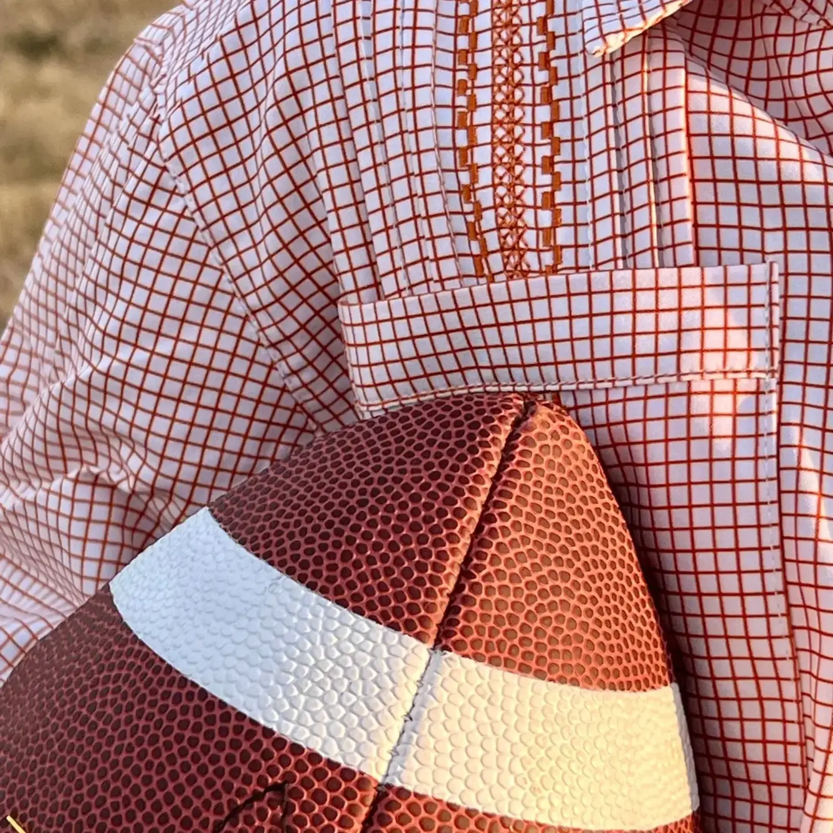 Blue Quail Gameday Guayabera - Burnt Orange Short Sleeve Shirt