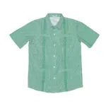 Blue Quail Gameday Guayabera - Green Short Sleeve Shirt