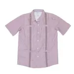 Blue Quail Gameday Guayabera - Maroon Short Sleeve Shirt