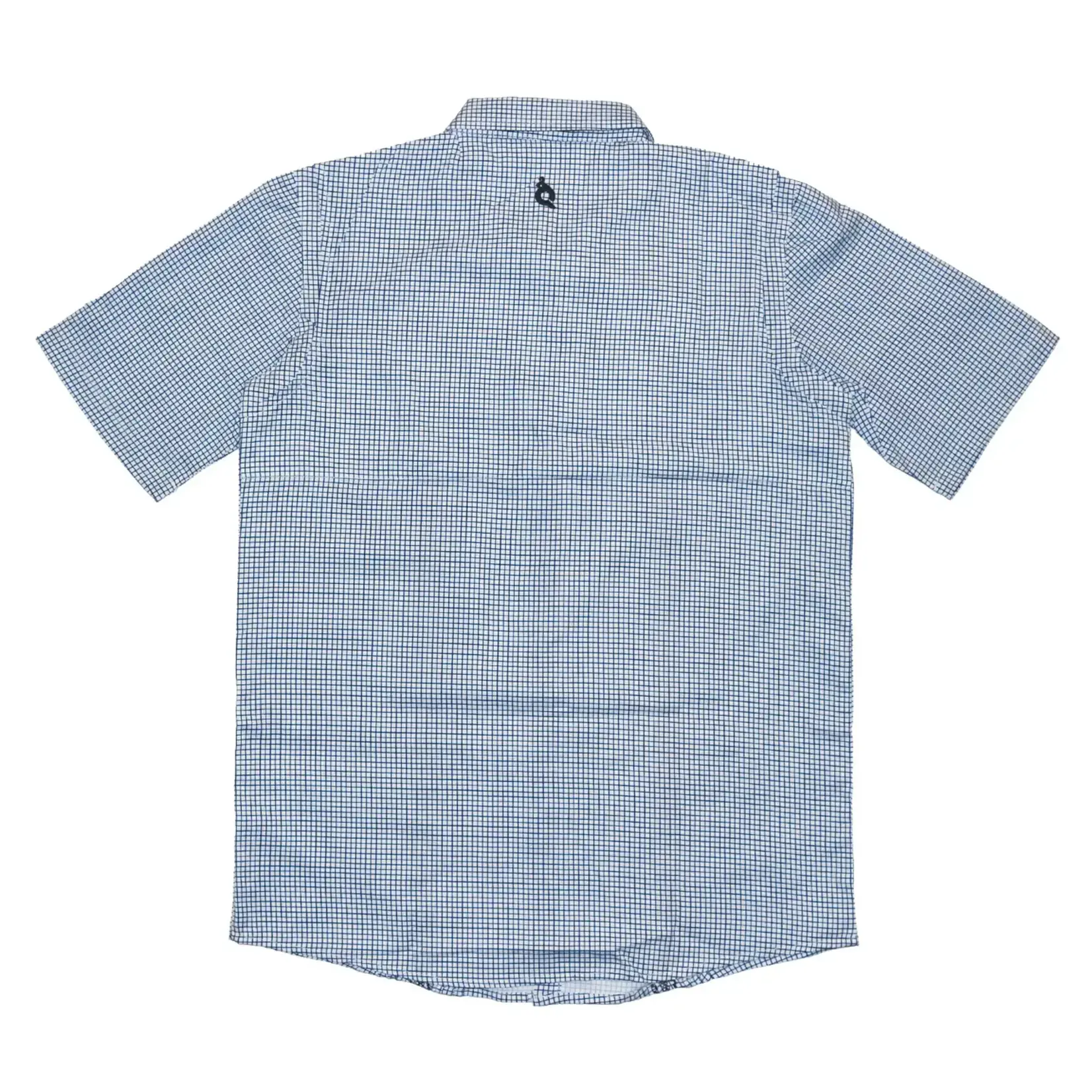 Blue Quail Gameday Guayabera - Navy Short Sleeve Shirt
