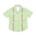 Blue Quail Guayabera - Christmas Otomi Short Sleeve Shirt