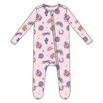 Angel Dear Disco Cowgirl  - 2 Way Zipper Ruffle Back Footie