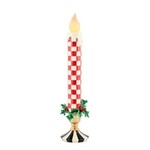 MacKenzie-Childs check it out red illuminated retro candle