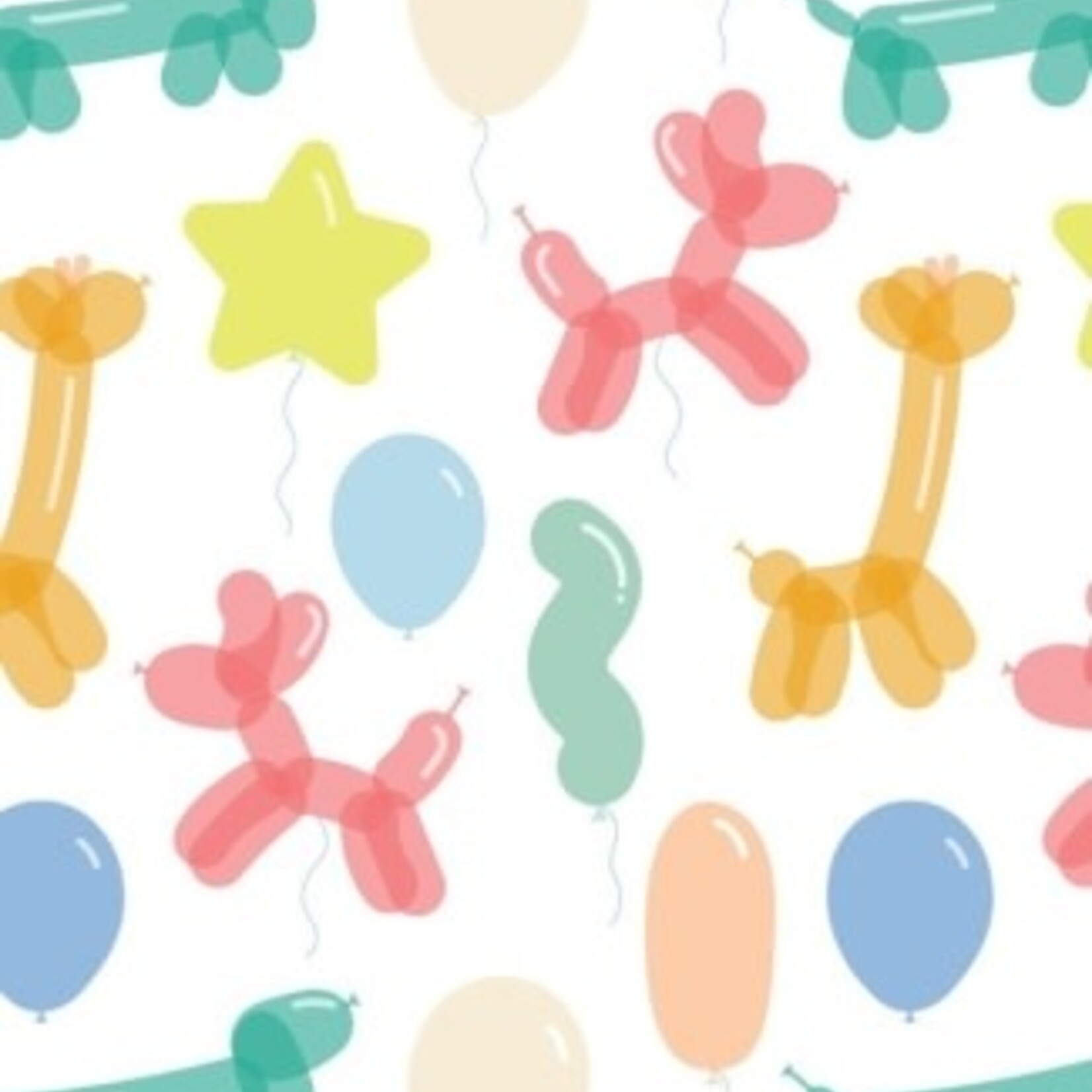 Angel Dear Balloon Animals Blue - 2 Way Zipper Footie