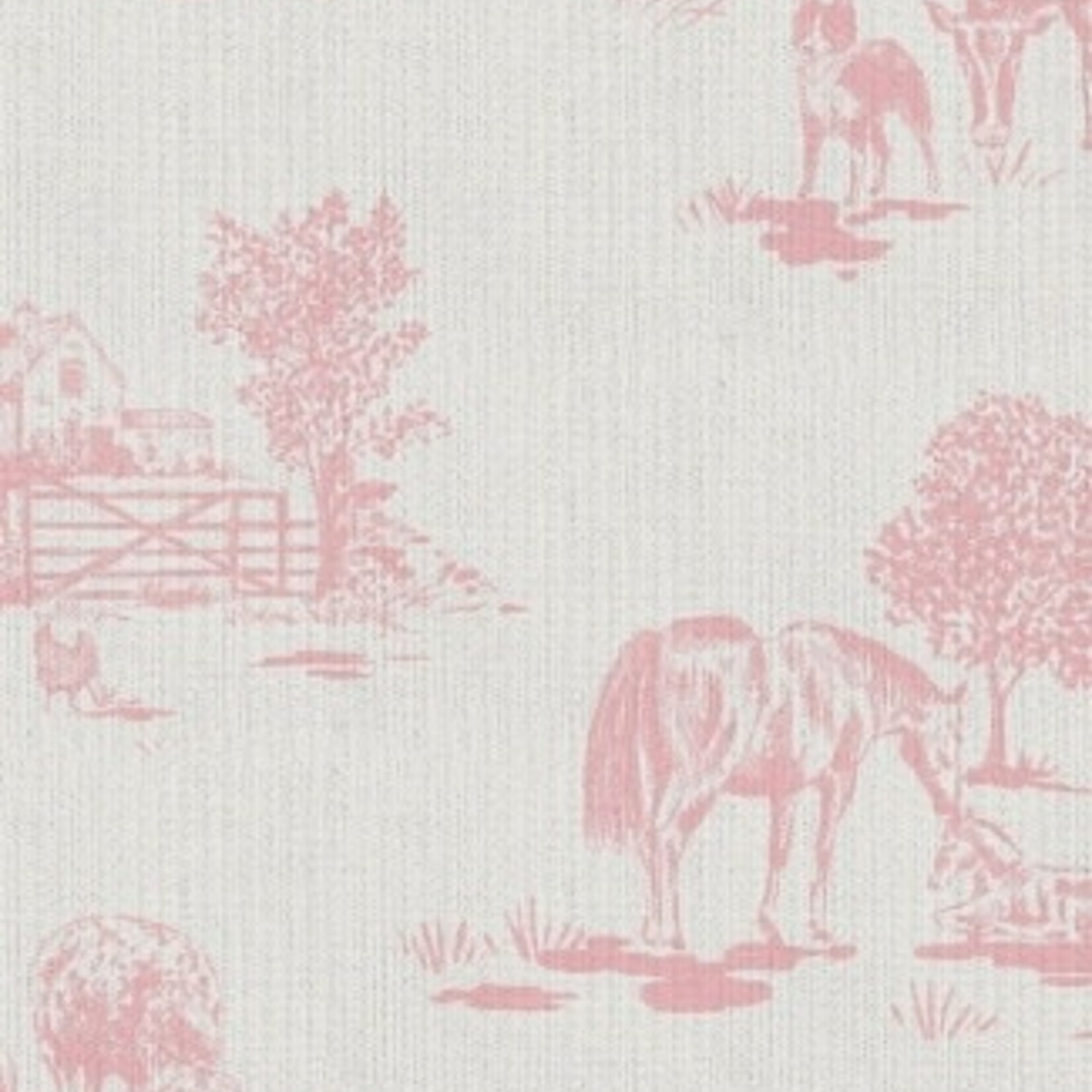Angel Dear Farm Toile - Pink - Knotted Gown