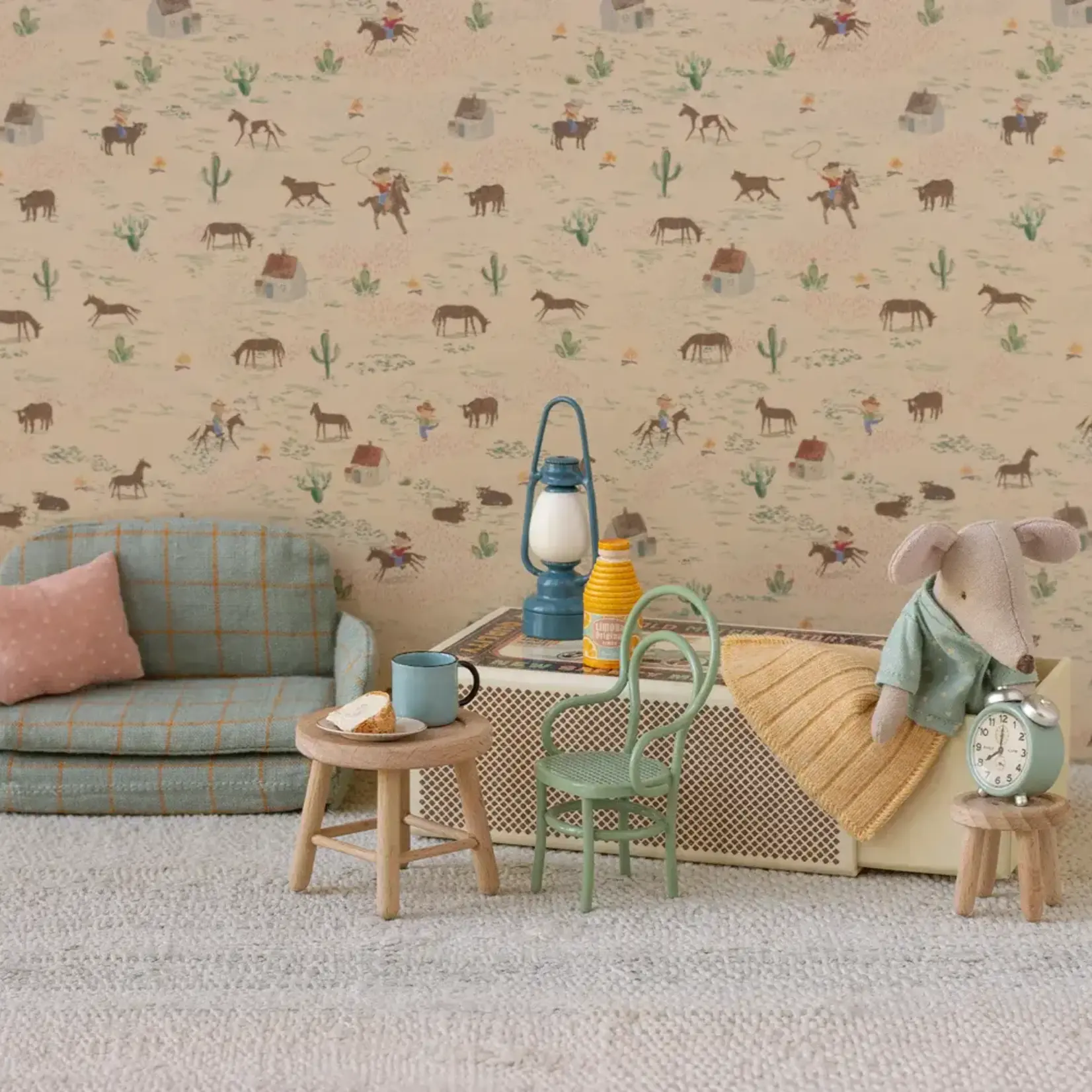 Maileg USA Vintage chair, Mouse - Mint