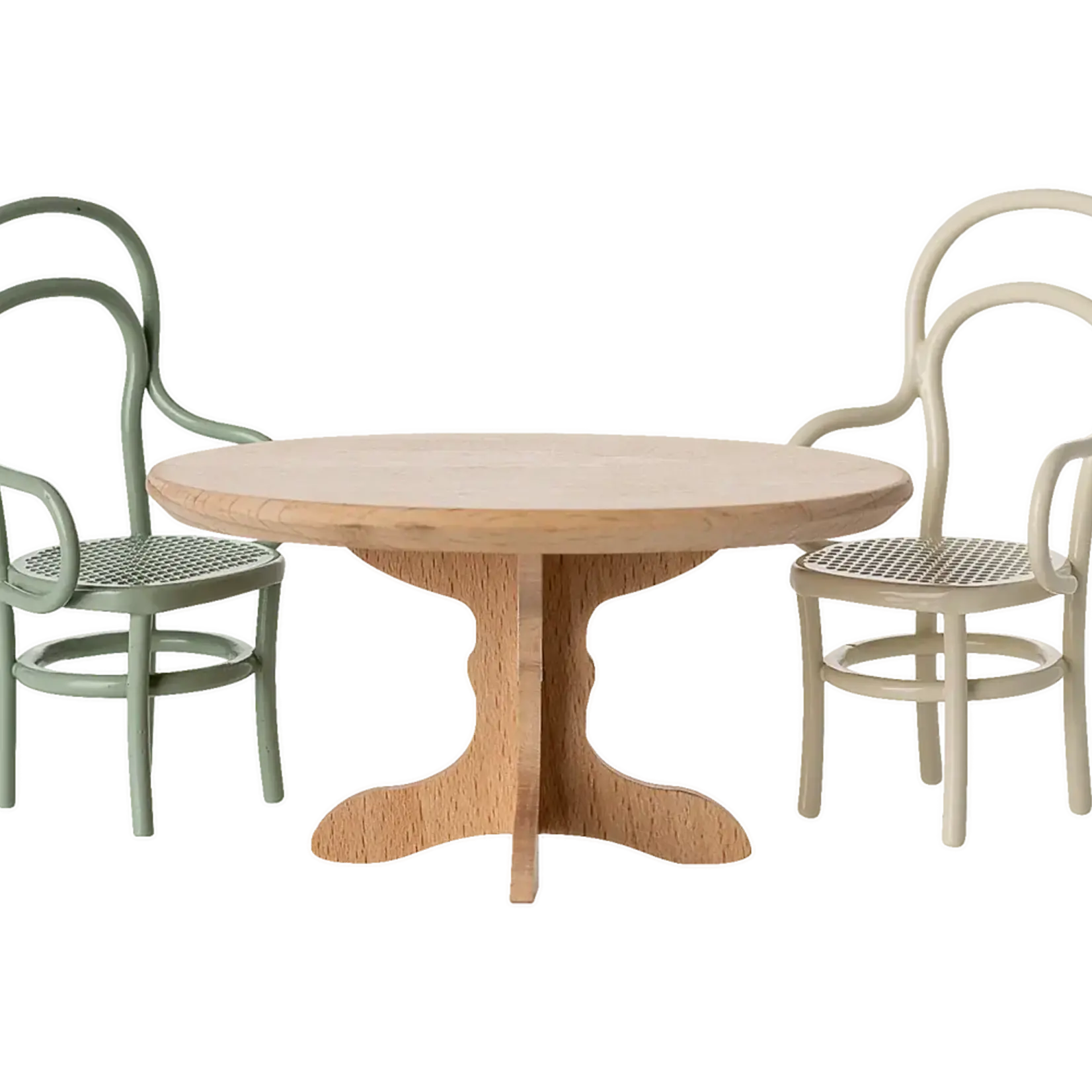 Maileg USA Oval dining table, Mouse - Nature