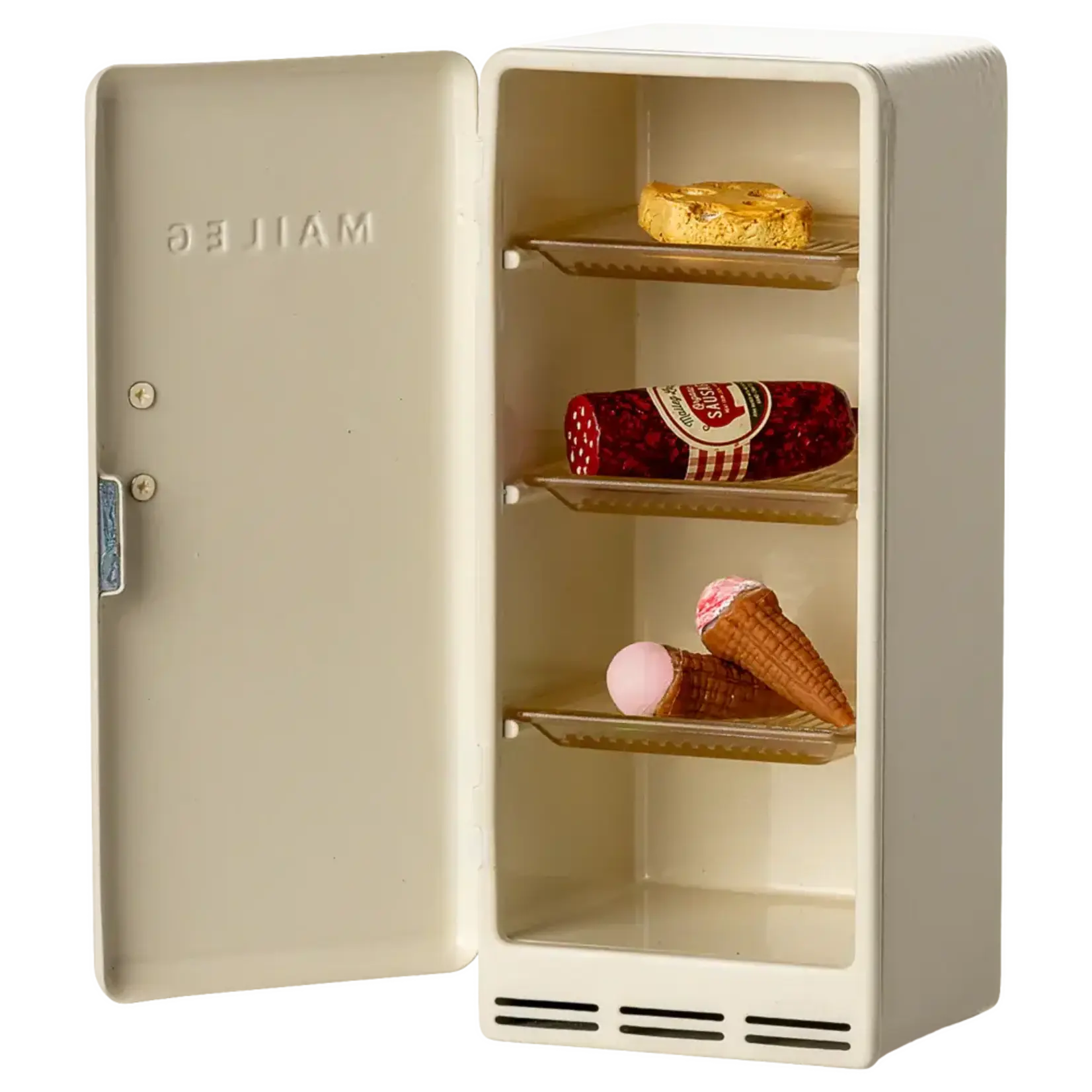 Maileg USA Fridge, Mouse - Off white
