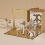 Maileg USA Ballet mice in dance studio, Little Sister and Brother