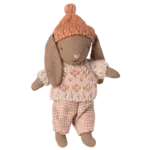 Maileg USA Winter bunny, Micro - Brown - Rose