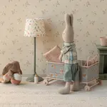 Maileg USA Bunny set, Micro - Brown - Dusty rose