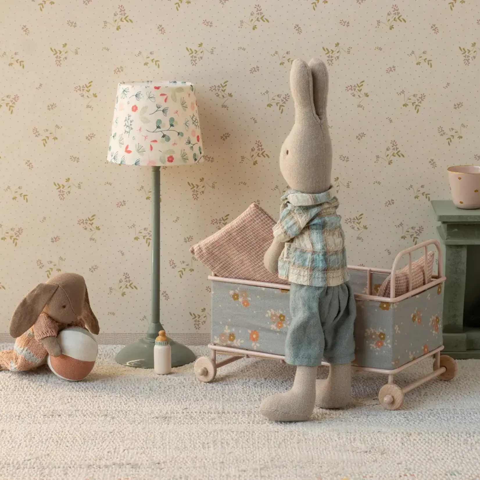 Maileg USA Bunny set, Micro - Brown - Dusty rose