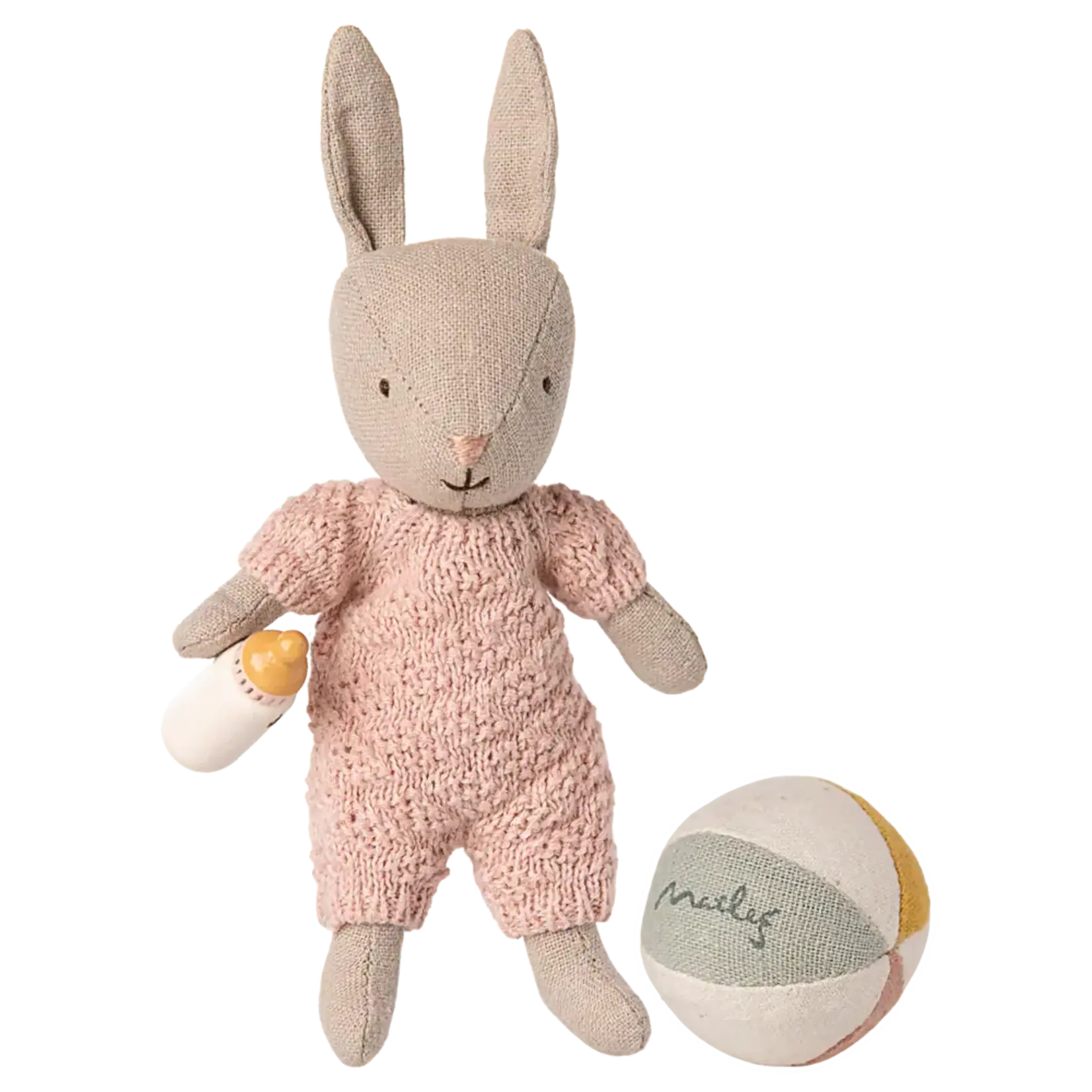 Maileg USA Rabbit set, Micro - Sand - Rose