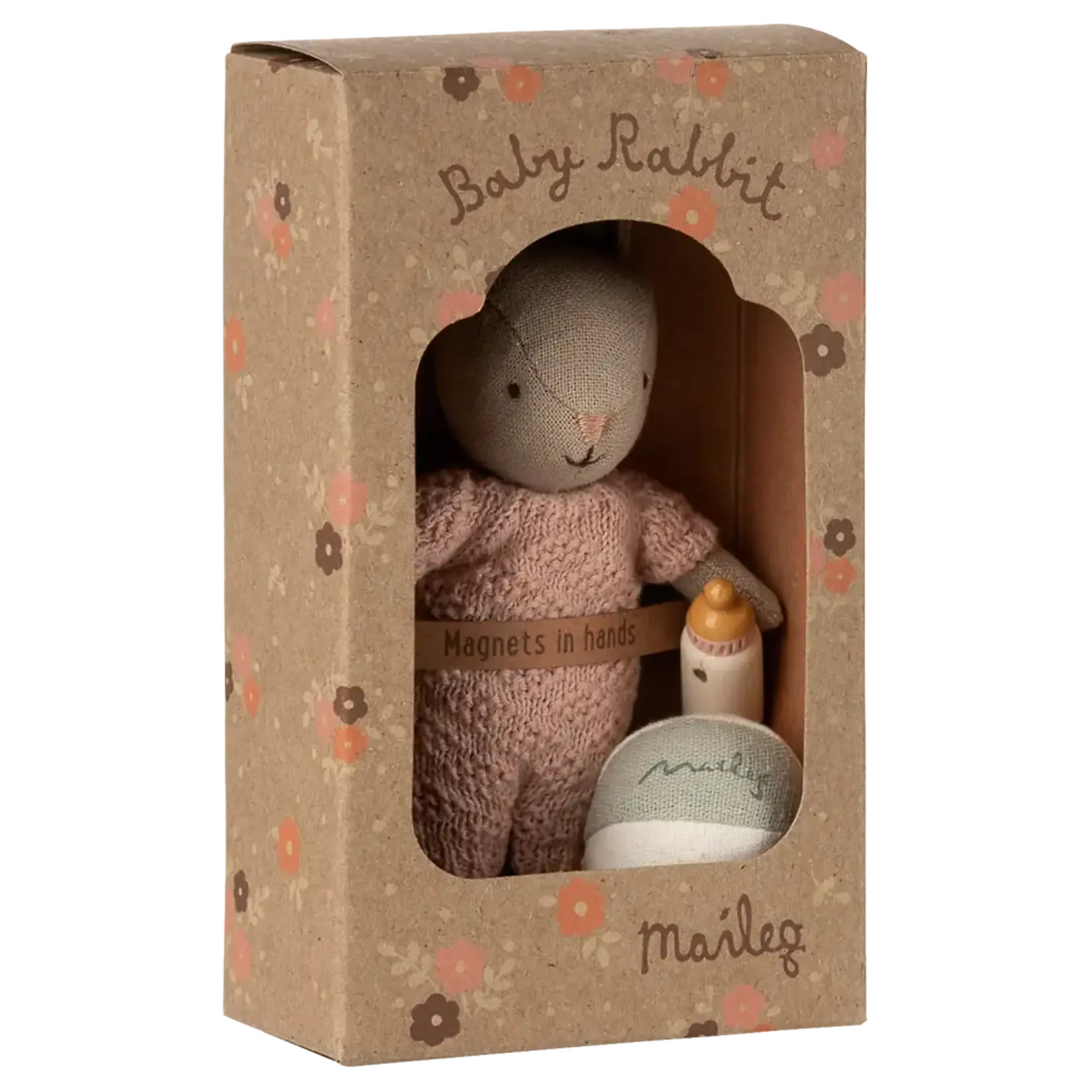 Maileg USA Rabbit set, Micro - Sand - Rose