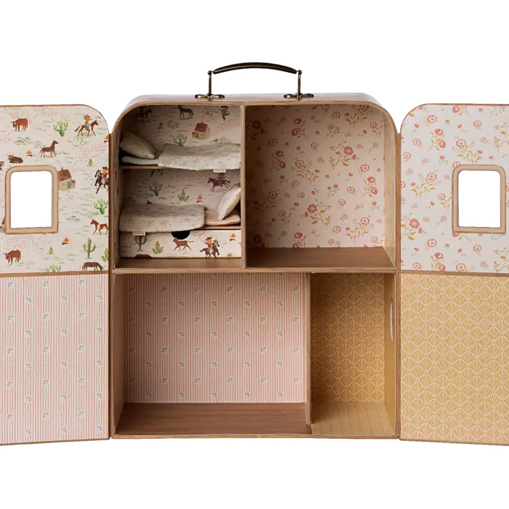 Maileg USA SuitCasa, Little sister and brother mouse