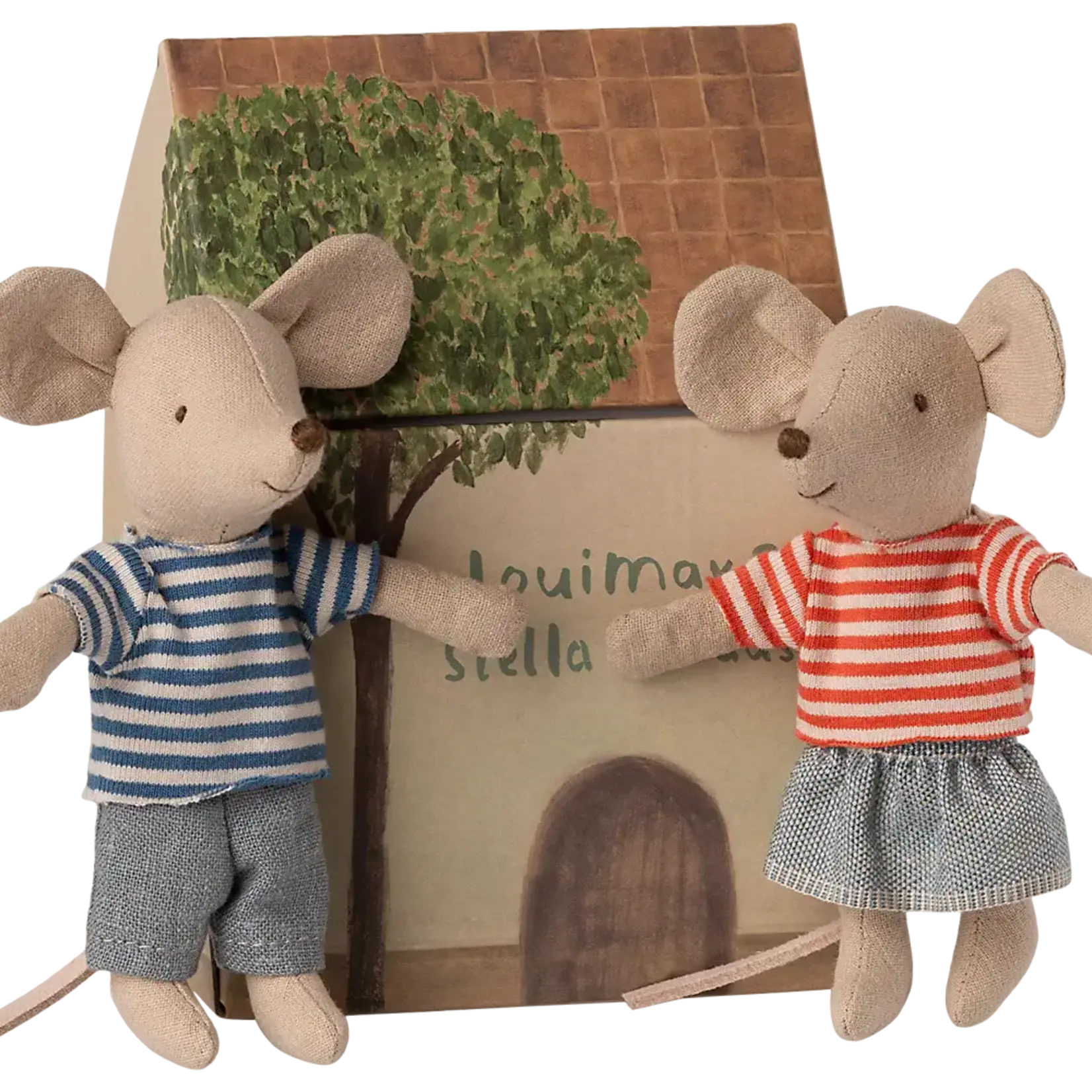 Maileg USA LouiMax and Stella, Little brother and sister mice
