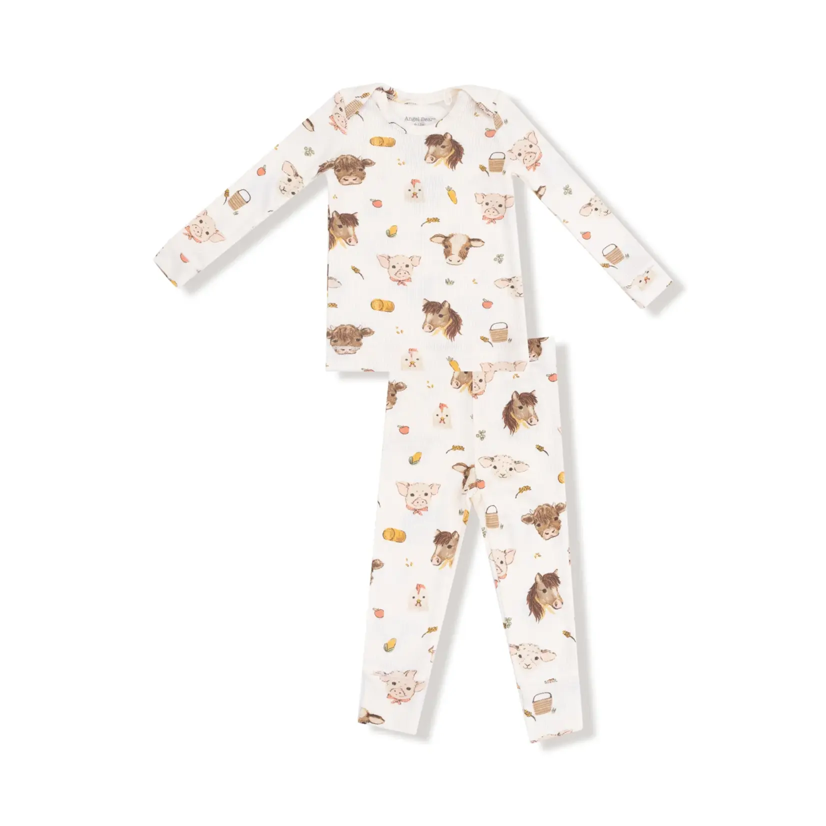 Angel Dear Vintage Baby Farm Animals - Loungewear Set