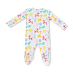 Angel Dear Balloon Animals Blue - 2 Way Zipper Footie