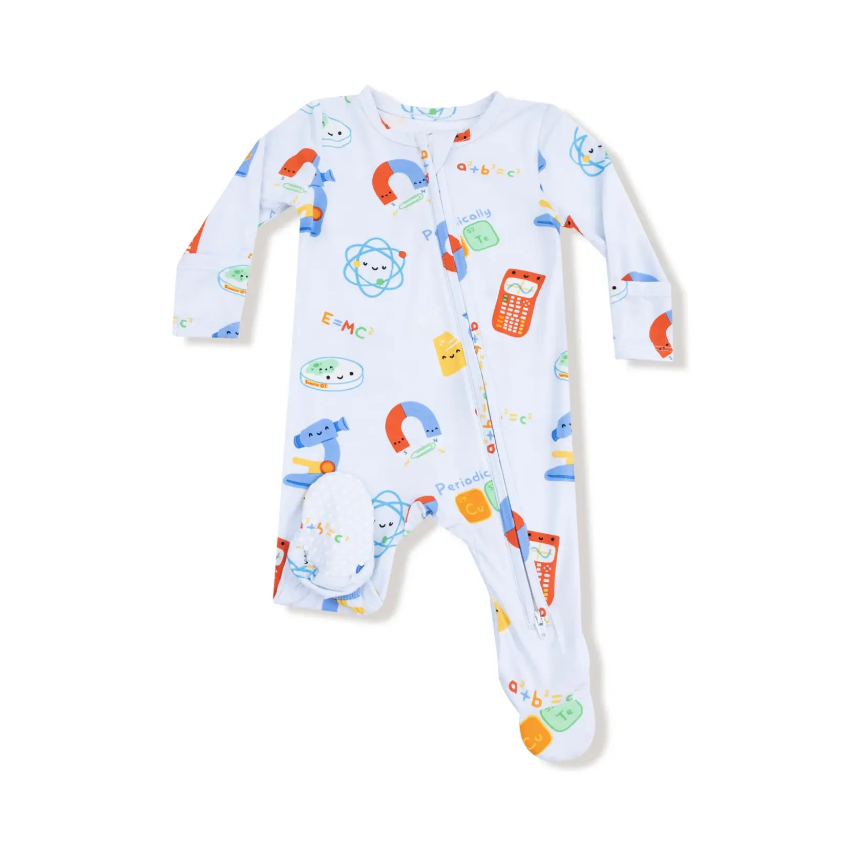 Angel Dear Future Scientist - Blue - 2 Way Zipper Footie