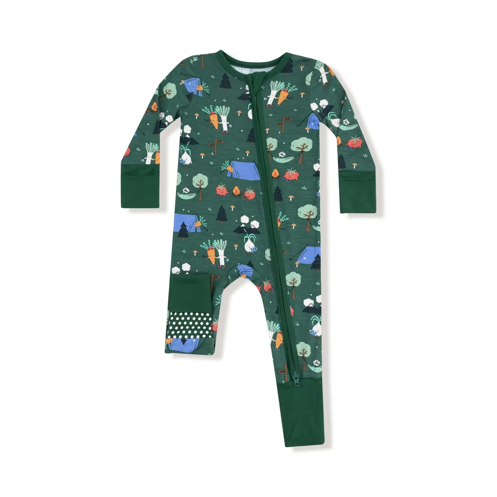 Angel Dear Camping Veggies - 2 Way Zipper Romper