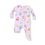Angel Dear Future Scientist - Pink - 2 Way Zipper Ruffle Back Footie