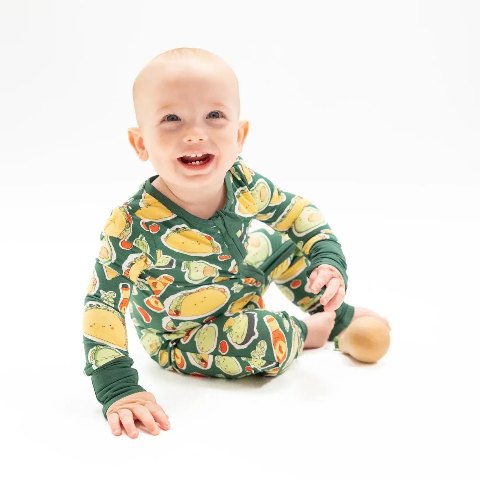 Angel Dear Happy Tacos - 2  Way Zipper Romper