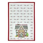 MacKenzie-Childs gingerbread house dish towel