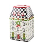 MacKenzie-Childs holly village cookie jar