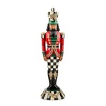MacKenzie-Childs courtly classic resin black nutcracker