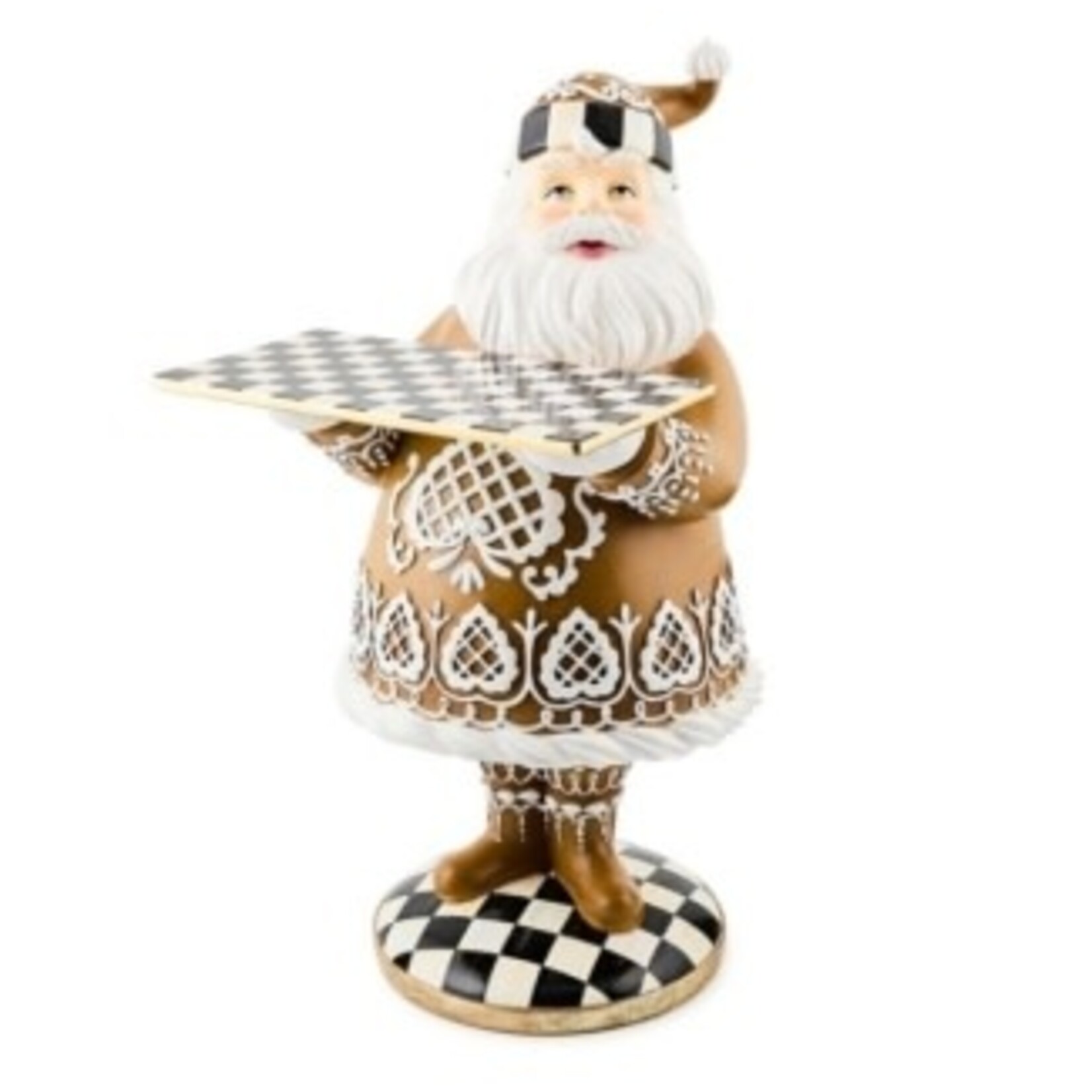 MacKenzie-Childs gingerbread santa butler