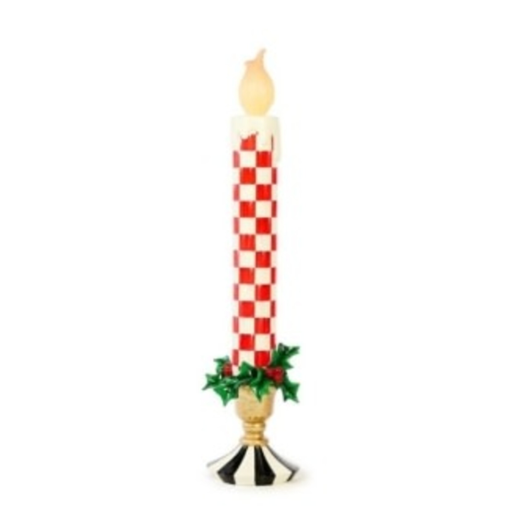 MacKenzie-Childs check it out illuminated large trophy candle
